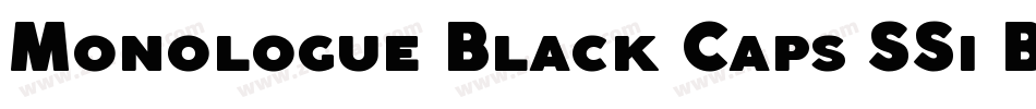 Monologue Black Caps SSi Black Small Caps字体转换